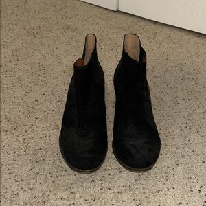 Lucky Brand Black Suede Booties